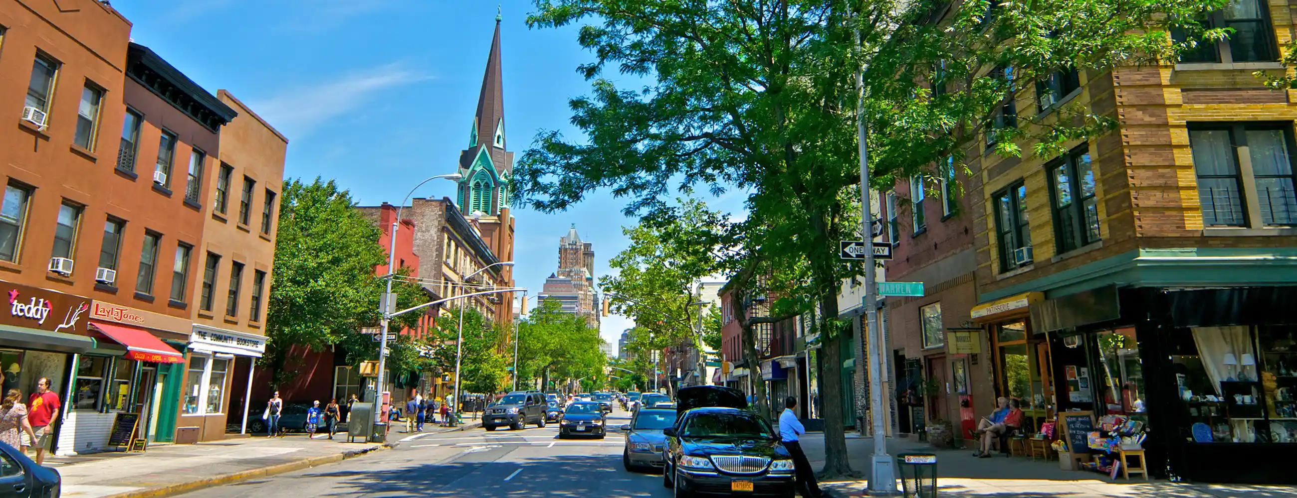 Street view of Cobble Hill, Brooklyn