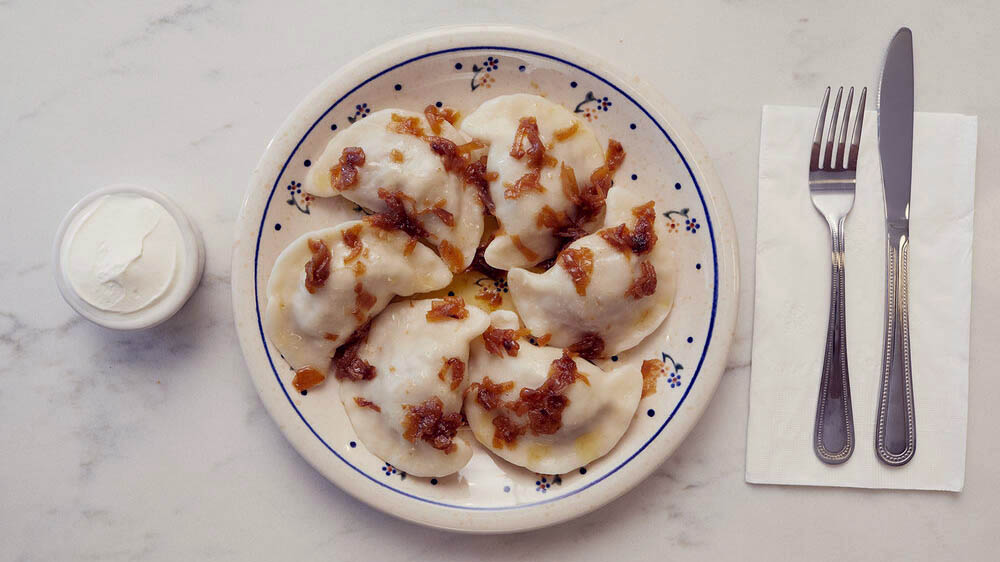 Plated Pierogi