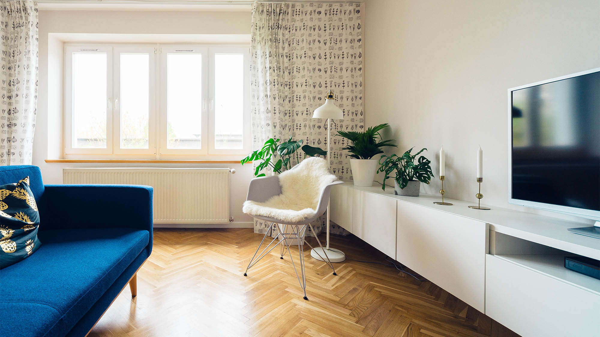 Living Room with Modern Furniture