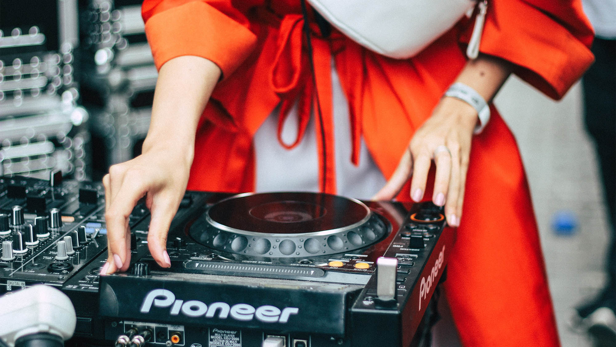 Womens Hands DJing