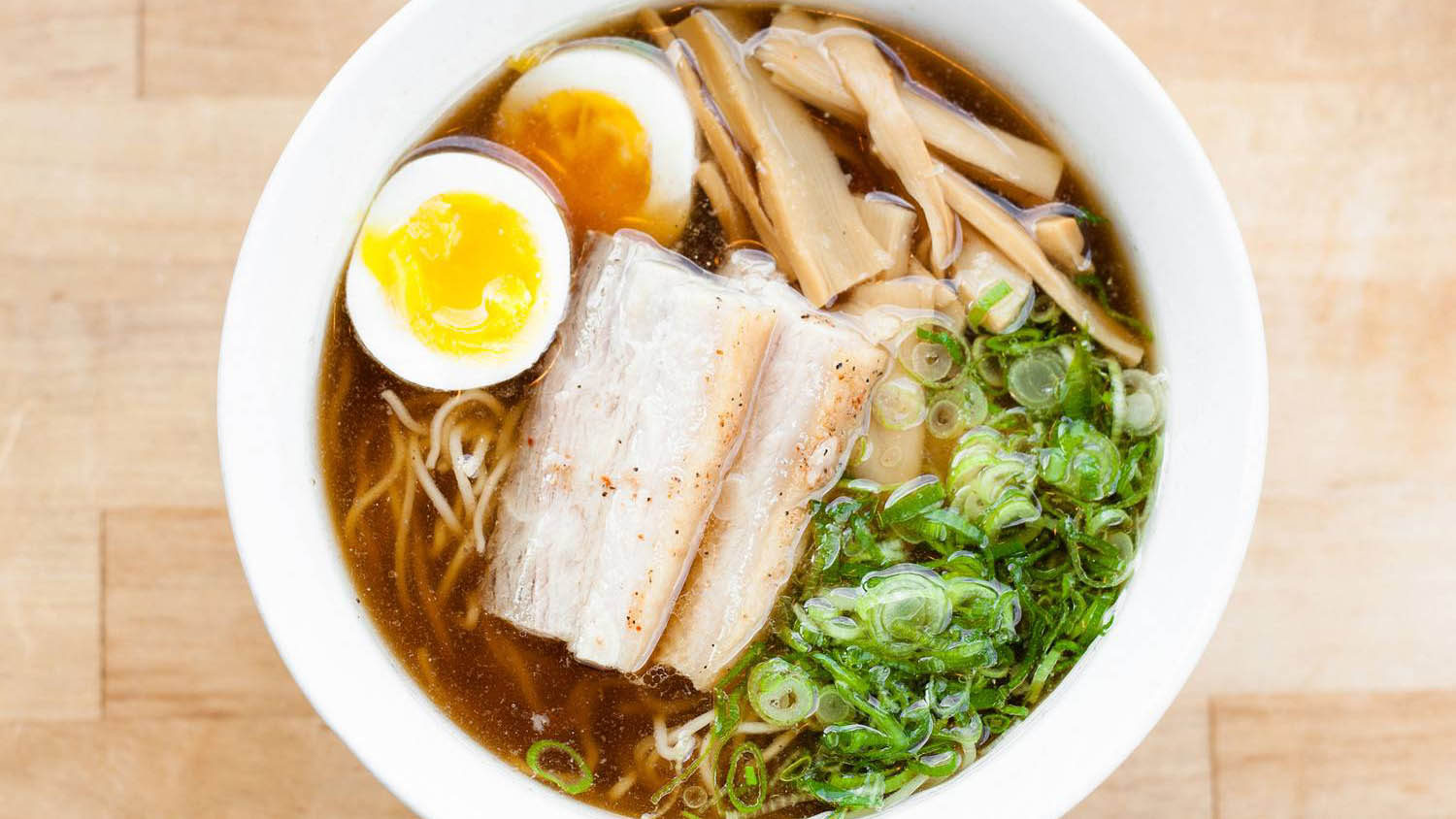 Ramen bowl closeup