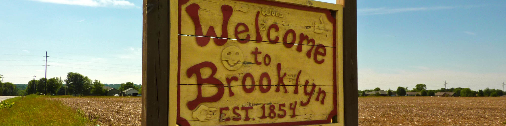 Welcome to Brooklyn Indiana Sign