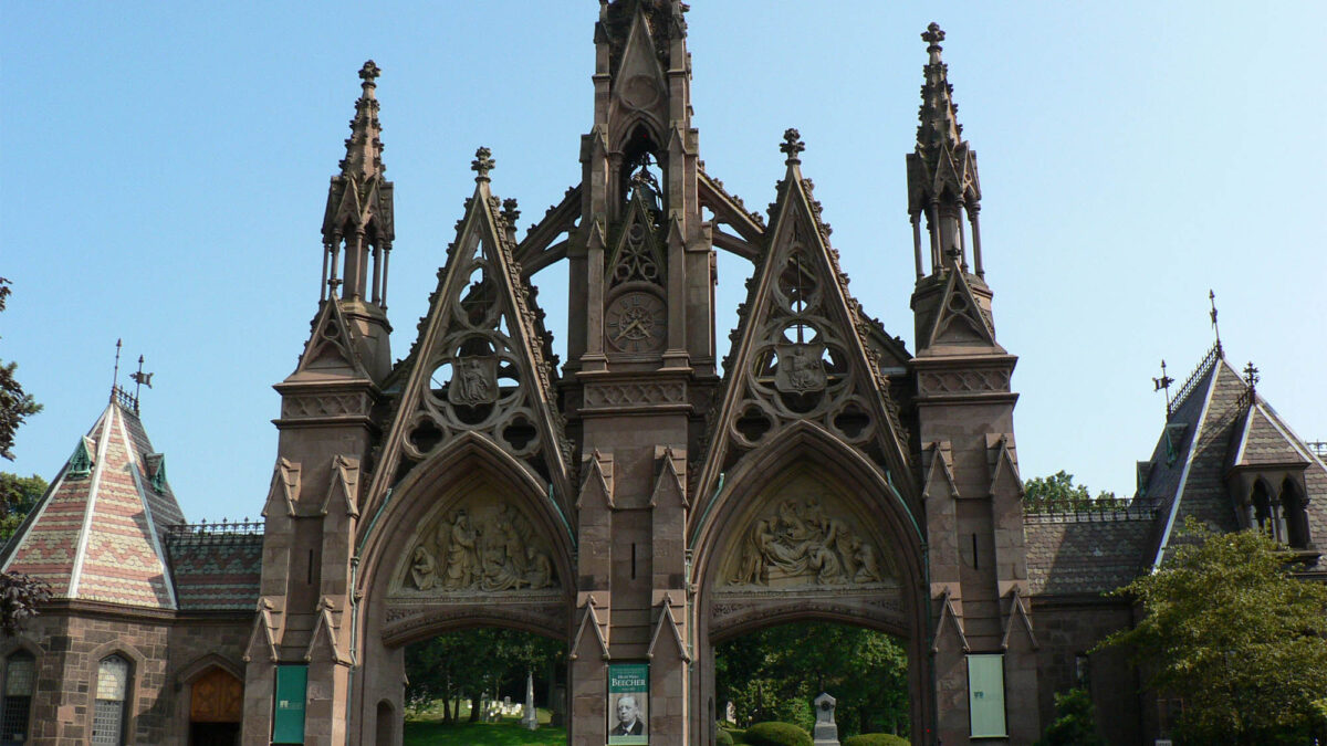 Greenwood Cemetery Gothic entrance Brooklyn