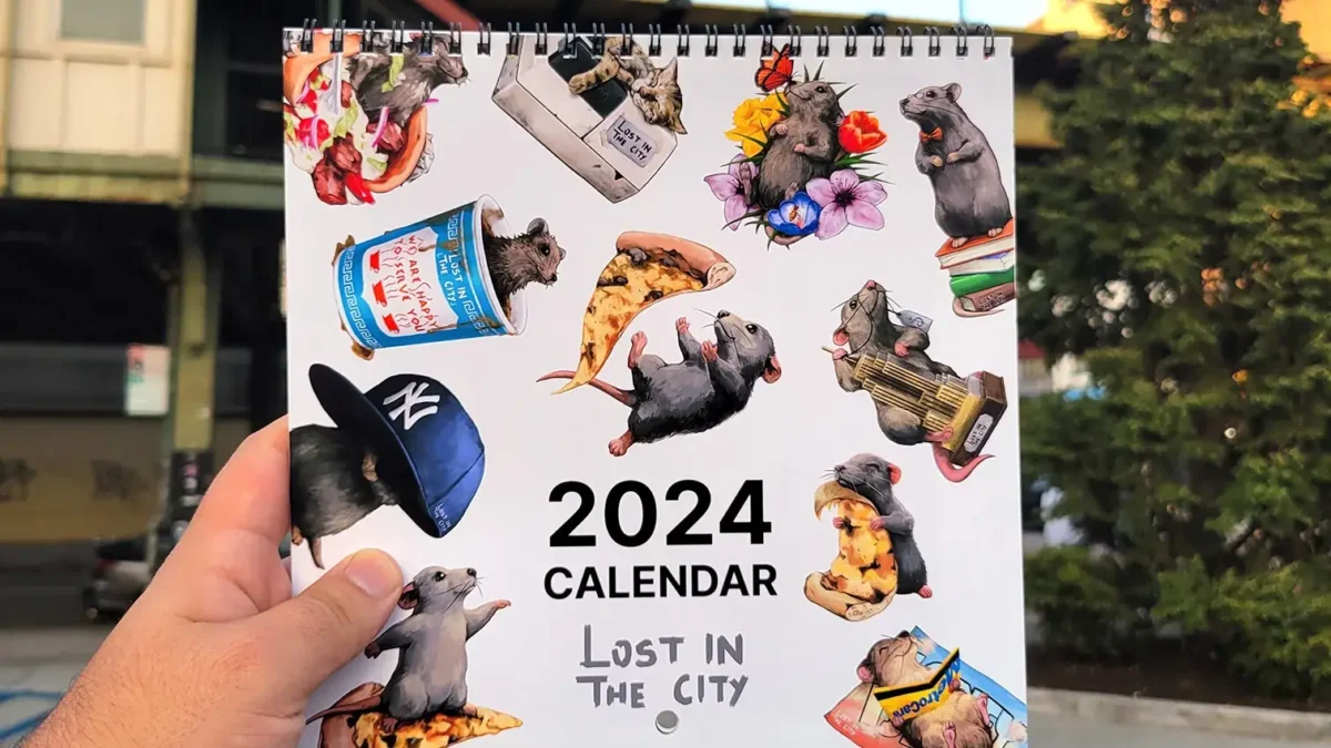 2024 Pizza Rat Calendar cover