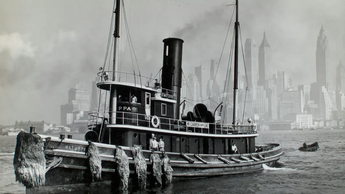 Brooklyn waterfront boat from 1936