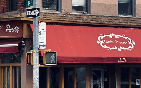 Little Purity shop awning
