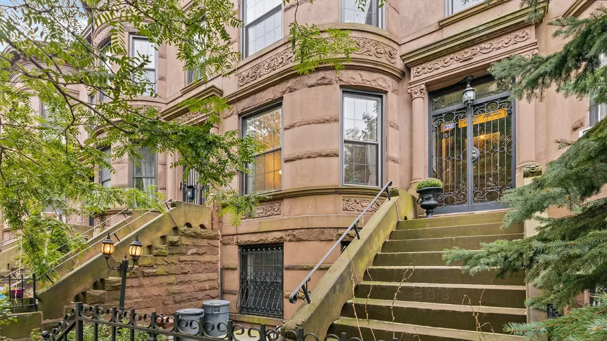 Brownstone facade